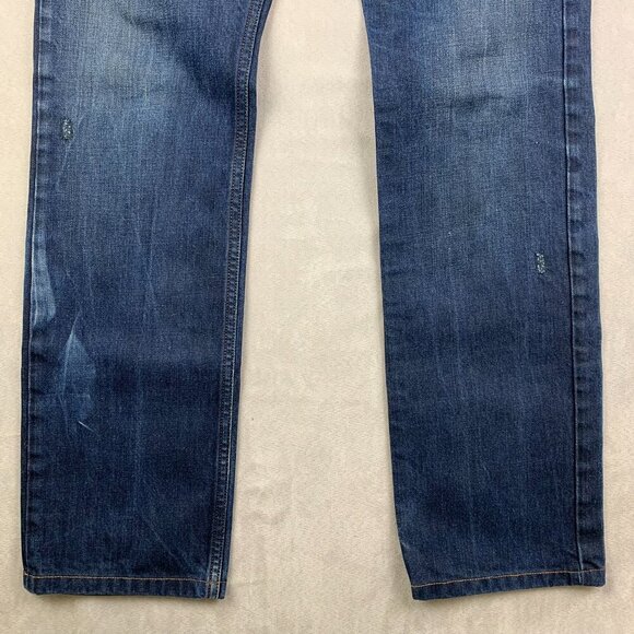 Diesel Mens Pants 29 Blue Distressed Jeans Safado Regular Slim Straight 29x30 - Picture 3 of 13